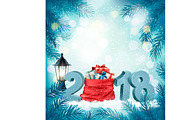 Christmas holiday background with 20