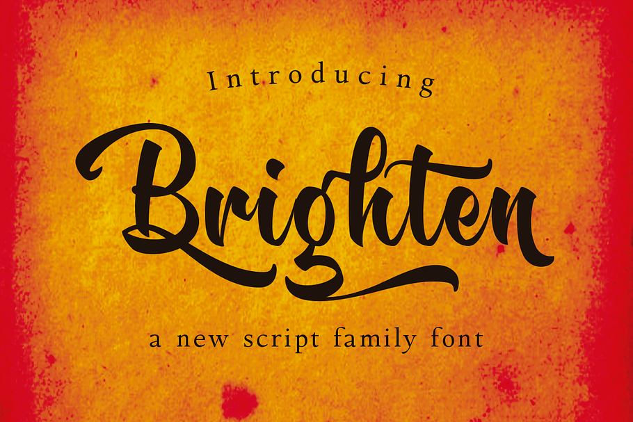 Brighten Family in Script Fonts - product preview 8