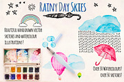 Rainy Sky Element Pack 80+ Graphics!