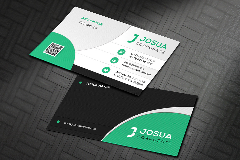 Corporate Business Card in Business Card Templates - product preview 8