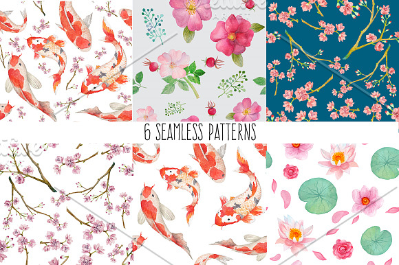 Oriental flowering in Illustrations - product preview 2