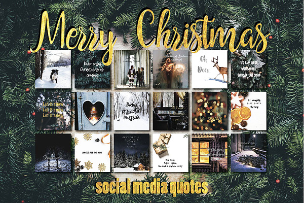 Merry Christmas quotes social media