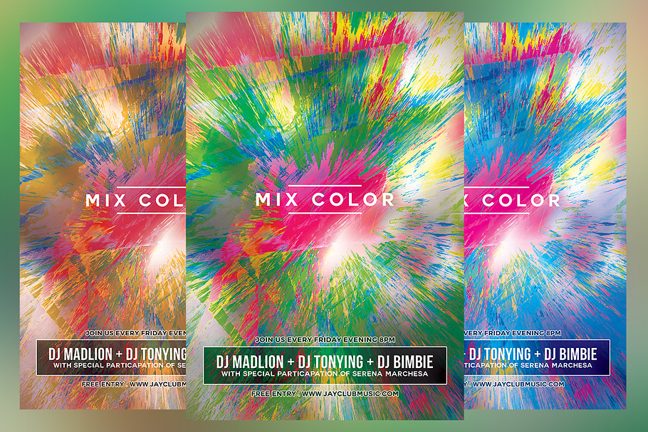 Mix Color Party Flyer