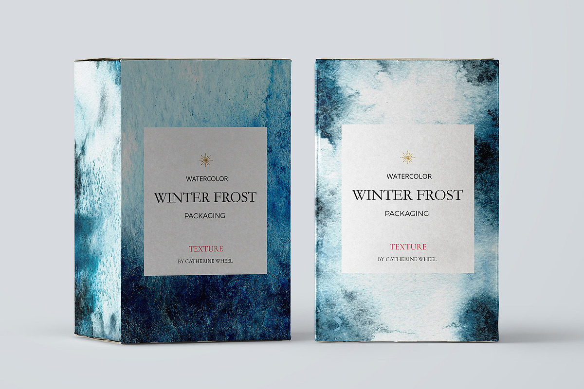 Watercolor Winter Frost Texture in Textures - product preview 8