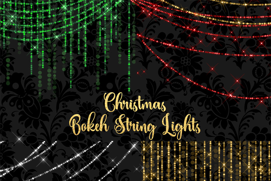 Christmas Bokeh String Lights