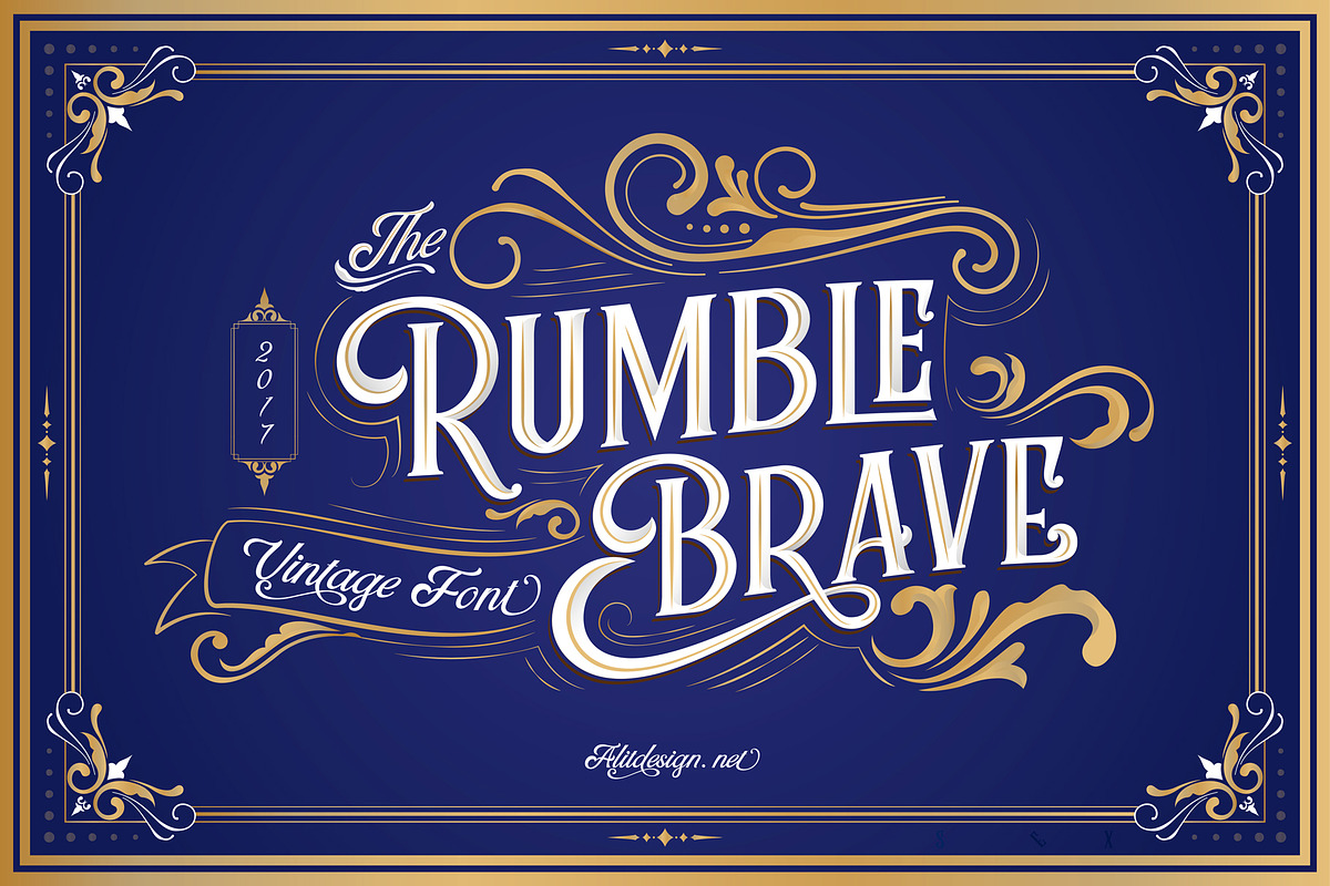 Rumble Brave Typeface in Tattoo Fonts - product preview 8