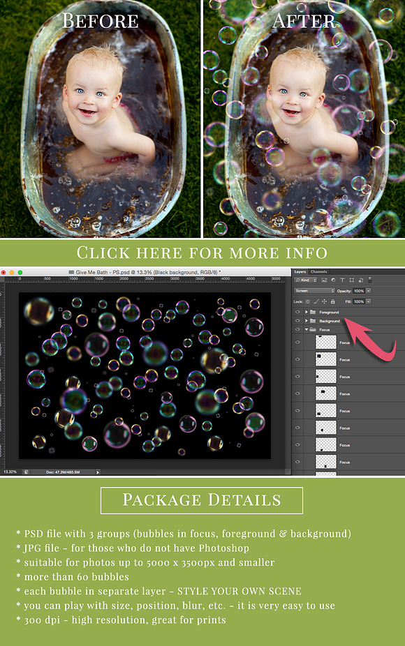 Give Me Bath - bubbles overlays in Objects - product preview 3