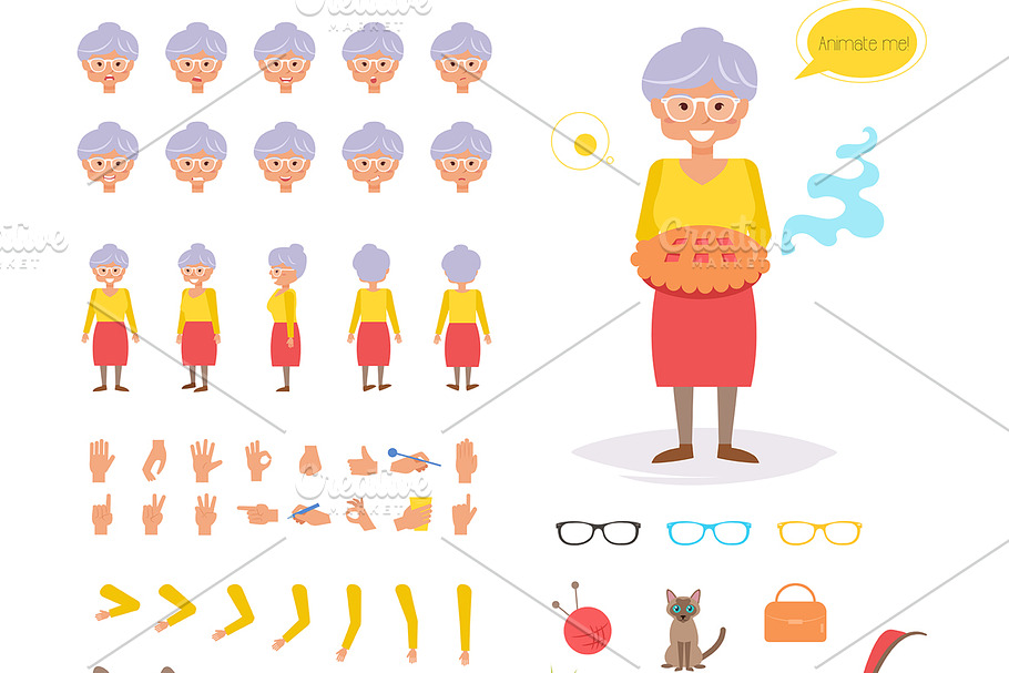 Grandmother for animation