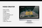 Video Creator - Adobe Muse Template