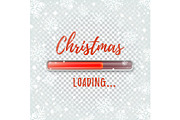 Christmas loading. Abstract design template.