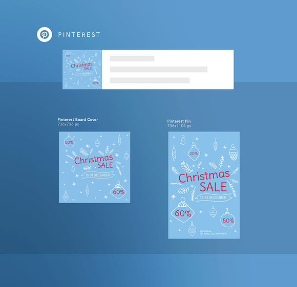 Social Media Pack | Christmas Sale in Social Media Templates - product preview 5