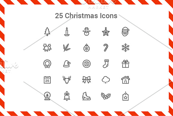 100 Christmas & Celebration Icons in Graphics - product preview 1