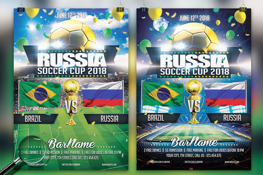 Soccer World Cup 2018 | 2in1 Flyer