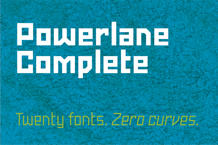 Powerlane Complete in Display Fonts - product preview 8