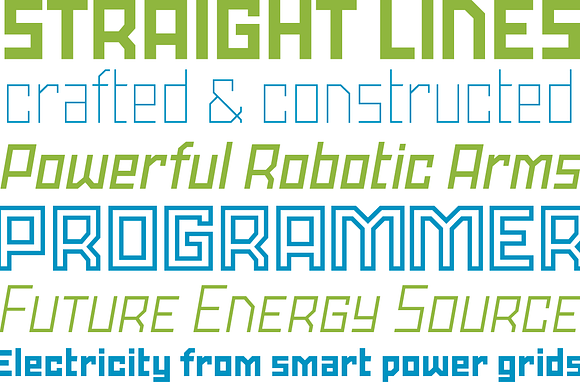 Powerlane Complete in Display Fonts - product preview 4