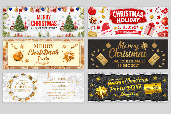 Merry Christmas Facebook Covers in Facebook Templates - product preview 12