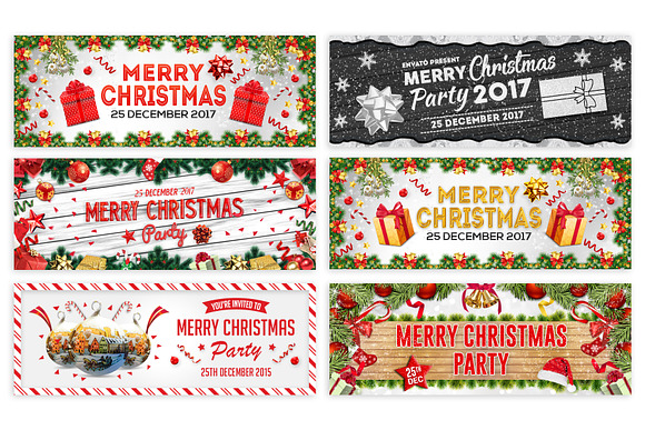 Merry Christmas Facebook Covers in Facebook Templates - product preview 14