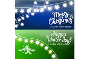 Merry Christmas and Happy Winter Days Postcards