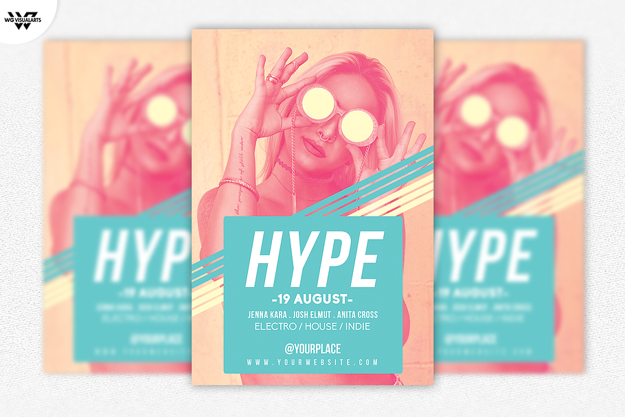 HYPE WOMEN Flyer Template in Flyer Templates - product preview 8