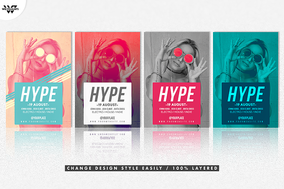HYPE WOMEN Flyer Template in Flyer Templates - product preview 1
