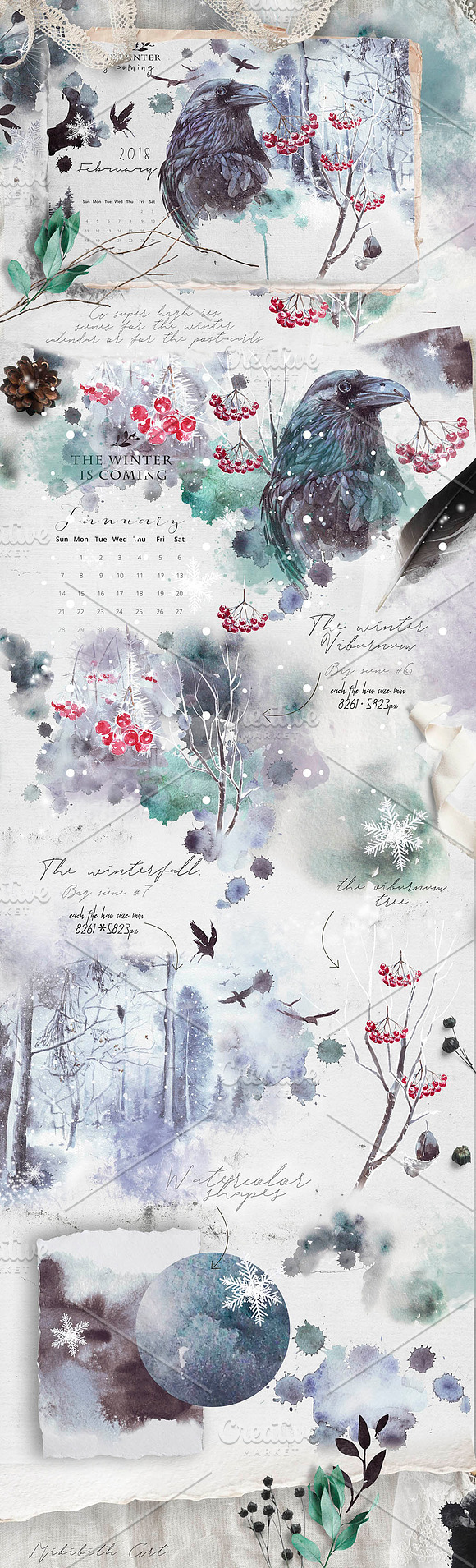 Winter fall bundle. all in 1 in Illustrations - product preview 1