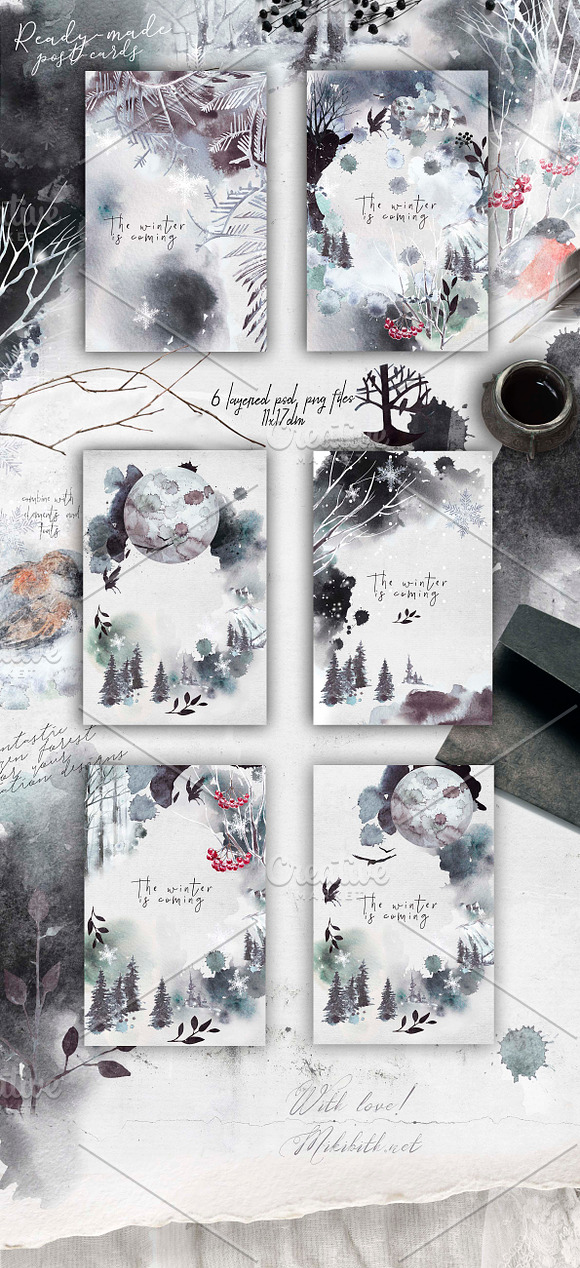 Winter fall bundle. all in 1 in Illustrations - product preview 20