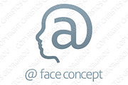 At Sign Face Profile Concept