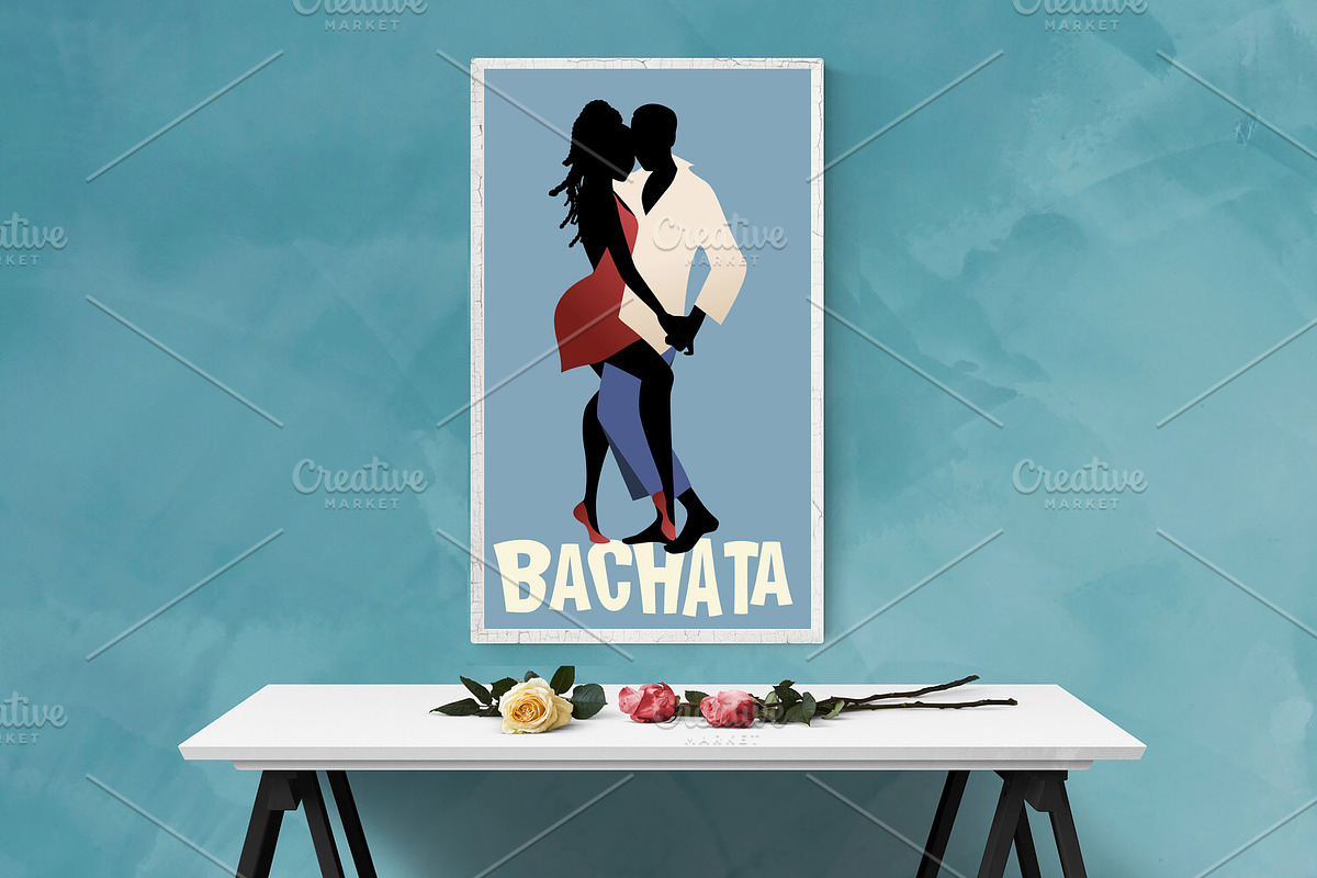 Couple dancing Bachata in Illustrations - product preview 8
