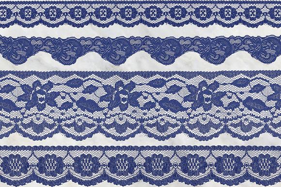 Navy Lace Borders Clipart in Graphics - product preview 1