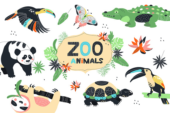 Seamless zoo patterns in Patterns - product preview 2