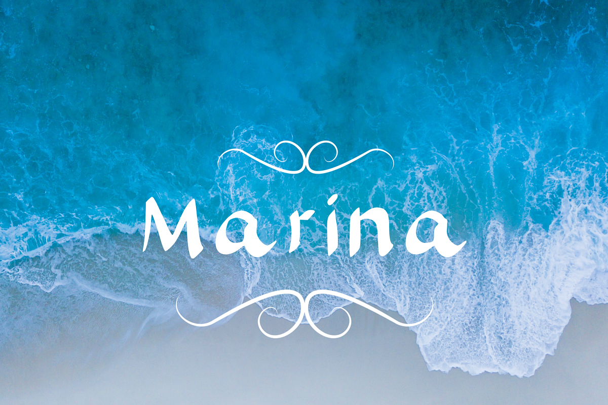 Marina Handwritten Font in Script Fonts - product preview 8
