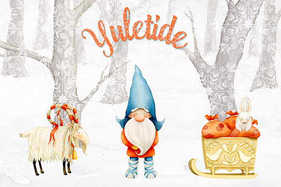 Winter & Christmas Watercolor Bundle in Illustrations - product preview 1