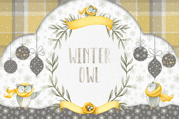 Winter & Christmas Watercolor Bundle in Illustrations - product preview 4