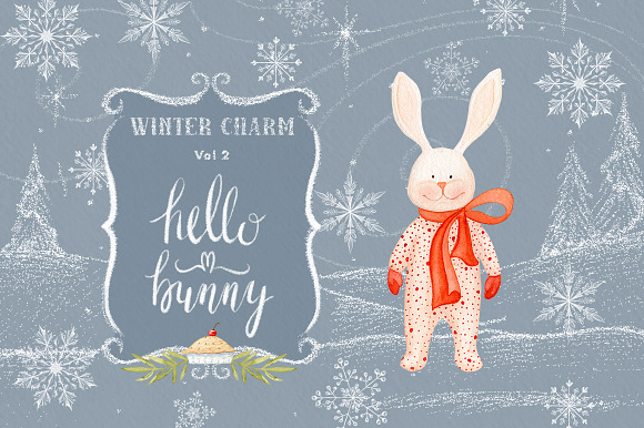 Winter & Christmas Watercolor Bundle in Illustrations - product preview 8