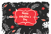 SALE 50% Set Valentine's Day card 