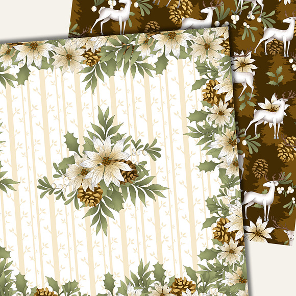 Winter deer papers in Patterns - product preview 5
