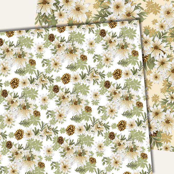 Winter deer papers in Patterns - product preview 6