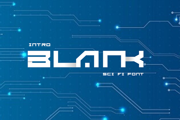 BLANK - Sci Fi Font ( 2 Font)