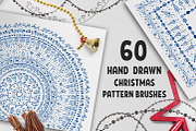 60 Christmas Pattern Brushes