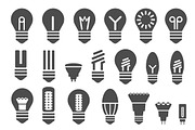 Set of  energy saving lamps