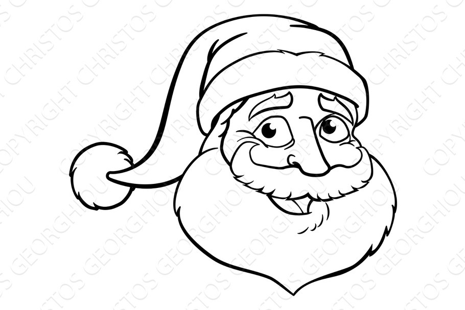 Cartoon Christmas Santa Claus  in Illustrations - product preview 8