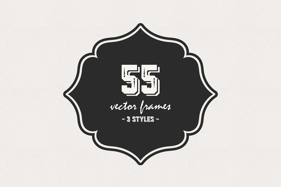 55 Vintage Vector Frames