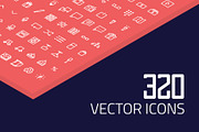320 Linear Icons Pack - 2018