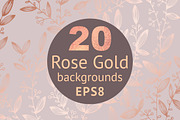 Rose gold backgrounds