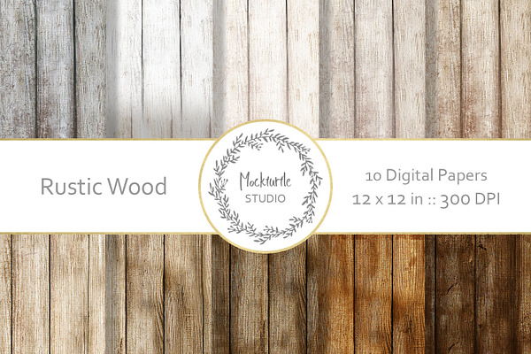 Rustic Wood digital paper