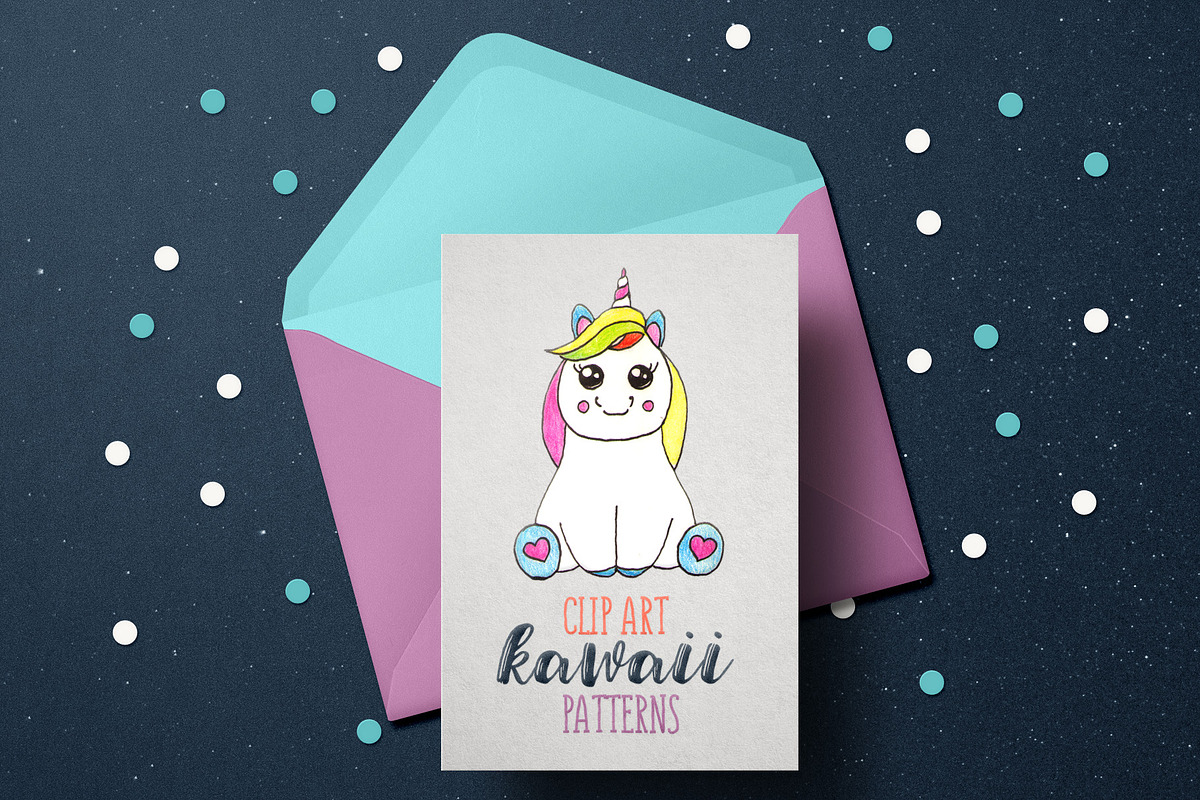 Cute Hand Painted Patterns & Clipart in Illustrations - product preview 8