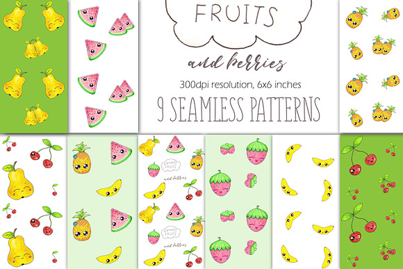 Cute Hand Painted Patterns & Clipart in Illustrations - product preview 4