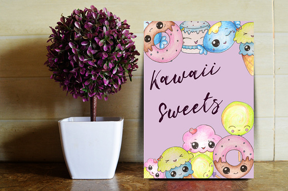 Cute Hand Painted Patterns & Clipart in Illustrations - product preview 7