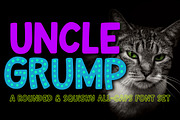 Uncle Grump: a rounded all-caps font