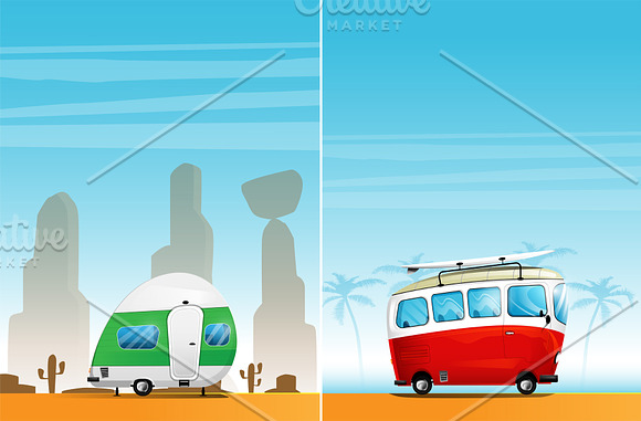 Travel camp in Illustrations - product preview 1